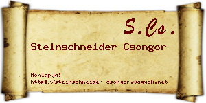 Steinschneider Csongor névjegykártya